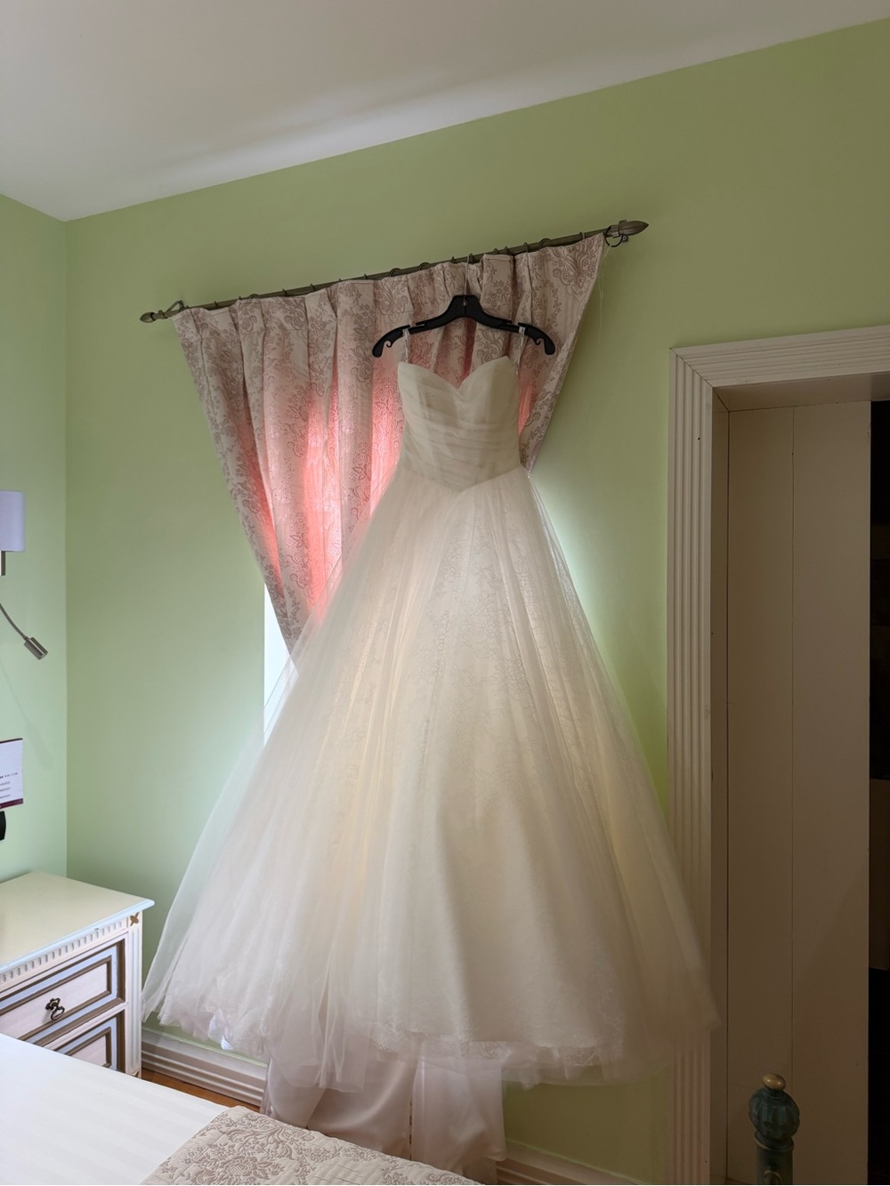 Stella York Limited Edition Lace Peekaboo Wedding Gown and Cathedral Veil
